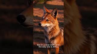 Ethiopian Wolf Canis simensis  #facts #aianimals #wildlife #ai #anime #animal