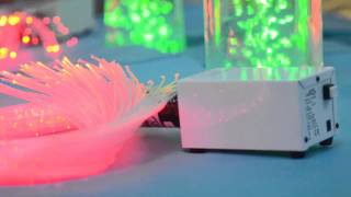 Battery colour changing fibre optic light source