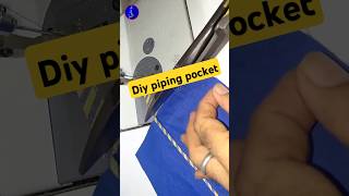 how to sew piping in pocket #sewing #shirtsilai #shortstrends
