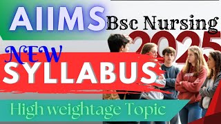 aiims♥️ bsc nursing syllabus 2025/aiims nursing High weightage Topic #aiimsbscnursing