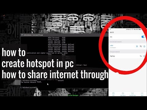 how to create hotspot in pc