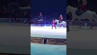 亲眼所见才懂什么是 “飞身上马”！杂技表演现场，演员仿佛轻功加持，上马动作令观众惊叹不已！
