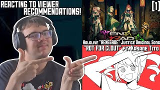 REACTING TO "RENEGADE [Justice]" by @hololiveEnglish and "ROT FOR CLOUT" by @JamiePaigeIRL!!
