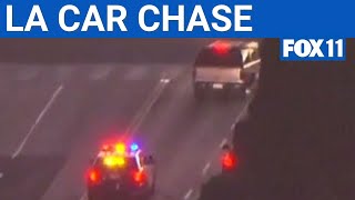 Suspected stolen SUV leads police chase across South LA | FOX 11 LA
