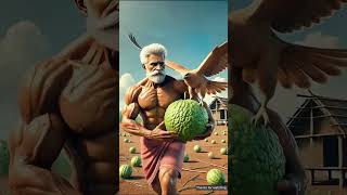 a farmer and peacock 😱#youtubeshorts #trendingshorts #aivideo