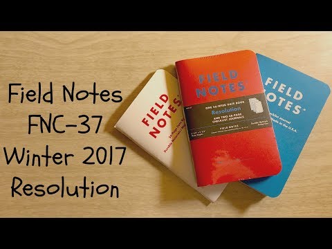 Field Notes FNC-37: Winter 2017 Quarterly Edition Resolution - Unboxing