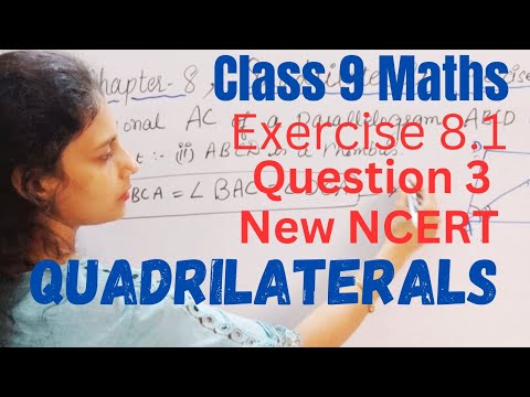 Class 9 Maths | Exercise 8.1 | Question 3 | Quadrilaterals | Chapter 8 #newncert #cbse #class9 #yt