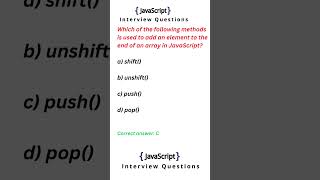 JavaScript MCQ | #javascript #interviewquestions #javascriptinterviewquestions #javascriptinterview