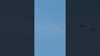 4 Military Fighter Jets in Myrtle Beach Flyby #myrtlebeach #militaryjets #military #shorts