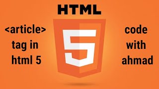 What is article tag in html 5?