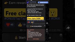 onus telegram bot #Tap2Earn #Airdrop #ONUS 200 dollars confirmed 👌👍l🔴📜