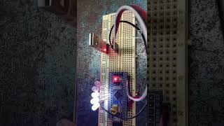STM32 based LED Chaser #stm32 #ledchaser #led #shorts #electronics #electronic #viral #popular