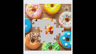 JIGSAW PUZZLE COMPILATIONS #ytshorts #jigsawpuzzlecollection #food #trending #doughnut