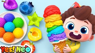 Scoop the Ice Cream | Fruit Sorting | Learn Colors | Nursery Rhyme & Kids Songs | Yes! Neo