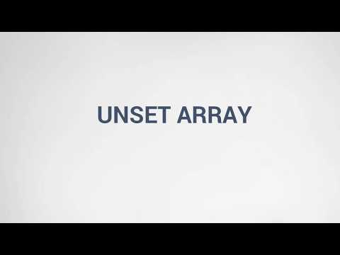 09 - How to use Array Function: unset