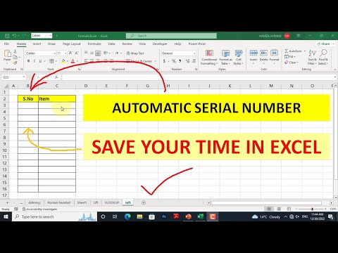 Automatic Serial Number || Save Your Time In Excel || Excel Formulas || IF Formula