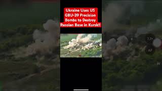 Ukraine Military Uses High Precision US GBU-39 to Obliterate Russian Base in Kursk!! ￼