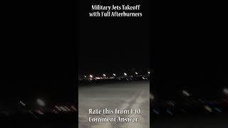 Military Jets Takeoff With Afterburners #shorts