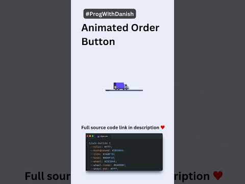 Animated Order Button  #coding #learnhtml5andcss3