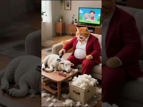 Cat || And don't mess up with || pig and Sheep.😍 😲😲. #shorts #orangecat #cat #funny