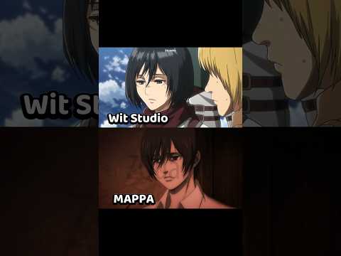Mikasa, Wit Studio vs MAPPA #anime #shorts #aot