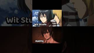 Mikasa, Wit Studio vs MAPPA #anime #shorts #aot
