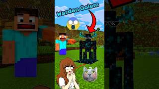 Minecraft How to spawn Warden Golem #minecraft #shorts