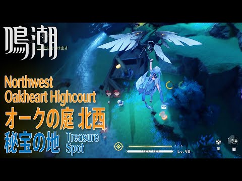 【鳴潮】秘宝の地/秘蔵箱5個/リナシータ/セリーン湾南西 [Treasure Spot,Southwest of Serene Bay,WUWA,38642、38643、38662～38664]