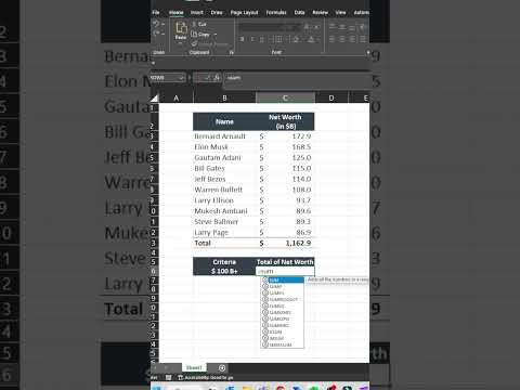 Finding the sum of numbers that meet a certain criteria :SUMIF