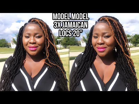 THE NEW BOBBI BOSS NU LOCS DUPE - MODEL MODEL 3X JAMAICAN LOCS IN 20”