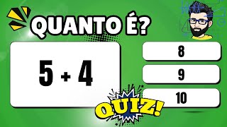 Quiz da Soma com 42 Operações Básicas de Adição [QUIZ VIRTUAL]