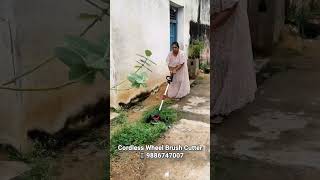 Cordless Wheel Brush Cutter upto 80 min Battery Backup 📲 9886747007