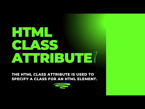 HTML class Attribute