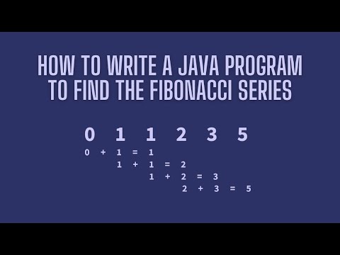 Fibonacci series in java