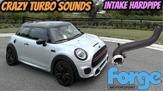 Mini Cooper Forge Motorsports Air Intake Hardpipe // Loud Turbo Sounds