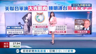 #國際快訊  美國與同盟聯合軍演大秀"軍事肌肉" 美議員呼籲取消對台"戰略模糊"政策 若中共犯台表明"必捍衛台灣"！｜【國際大現場】20210505｜三立新聞台