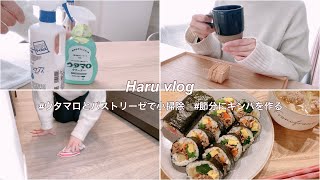 【vlog】ウタマロクリーナーとパストリーゼで気になるところを小掃除｜早めの節分にキンパをひたすら巻き巻きする日