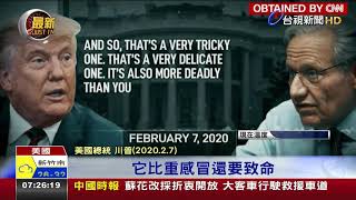 坦承年初淡化疫情 川普辯稱「為了降低恐慌」