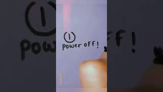 #Power off💔#SimpleSketch#NewIdea#Shorts