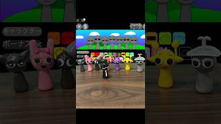 【粘土×コマ撮り】スプランキー フェーズ1〜3 #粘土 #スプランキー #sprunki  #roblox #shorts #short #コマ撮り #stopmotion