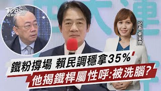 賴穩拿35%支持度?郭正亮曝綠鐵粉屬性【TVBS說新聞】20230707