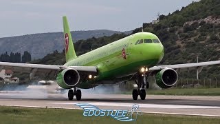S7 Airlines - Airbus A321-211 VQ-BQI - Landing at Split Airport LDSP/SPU