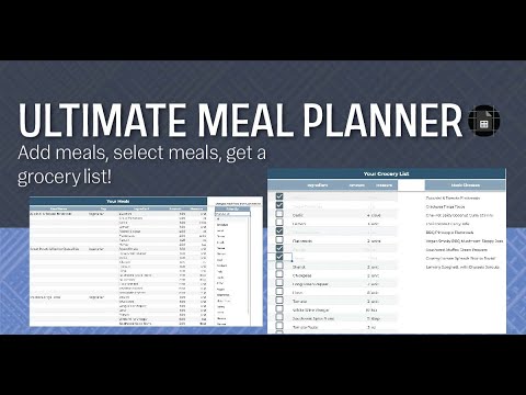 This Spreadsheet Will Save You Hundreds Monthly! [MEAL PLANNER FOR GOOGLE SHEETS]