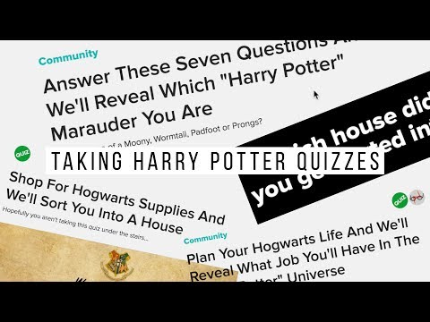 Taking Harry Potter Buzzfeed Quizzes | Danica & Victoria