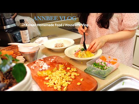 Korean food/summer vacation starts☀️ Breakfast and lunch preparation routine