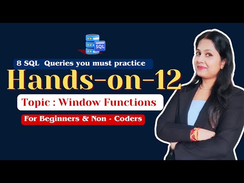 SQL Handson 12/25 : Window Functions - Store Management SQL Project #sqltutorial #dataanalytics #SQL