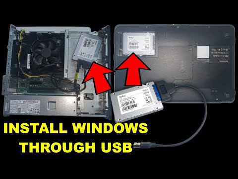 How to install windows 10 or 11 through USB externally HDD SSD NVMe Disk drive for another PC