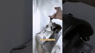 日系真皮多功能雙肩包｜2025新款女用通勤旅遊小背包｜斜背手提一包多用#真皮雙肩包 #限量清倉 #僅此一件 #撤櫃女包 #質感小背包 #2025新款 #通勤背包推薦 #白色百搭包 #出清不補
