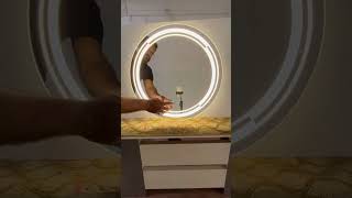 "Luxury Triple Touch Sensor LED Mirror: Illuminate Your Beauty"