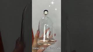 500ml 750ml super flint glass from China factory sample is free #glassbottlefactory #liquorbottle